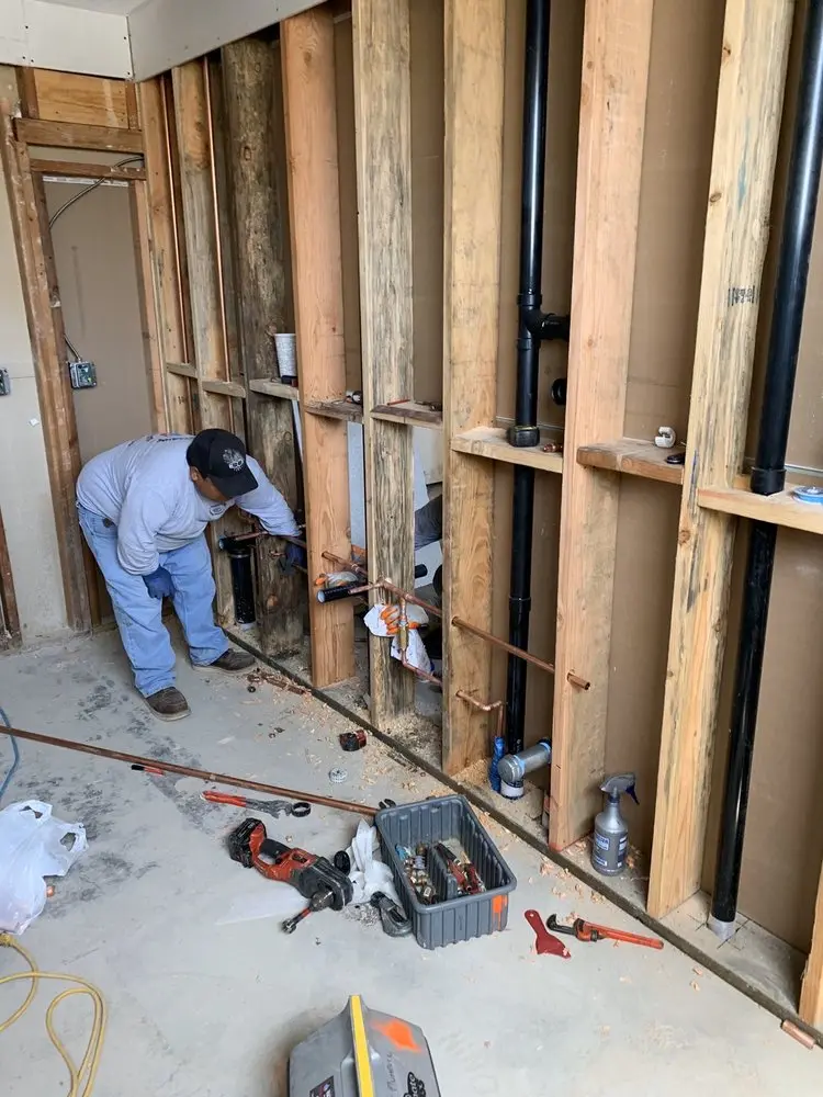 Commercial rough-in plumbing for Water Heater Replacement in East Grossdale